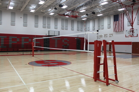 GARED 6100 Rallyline Scholastic Aluminum Telescopic One-Court Volleyball System