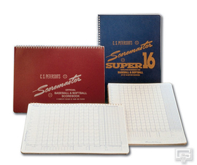 GARED SBS Peterson's Baseball Scoremaster Scorebook, horizontal layout