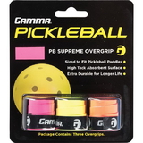 Gamma Pickleball Supreme Overgrip - Black / White / Neon
