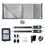 ALEKO 12DKYIV1300ACC-AP Automated Steel Dual Swing Driveway Gate and Gate Opener Complete Kit - ETL Listed - Kyiv Style - 12 x 6 Feet