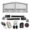 ALEKO 12DPAR1300ACC-AP Automated Steel Dual Swing Driveway Gate and Gate Opener Complete Kit - PARIS Style - 12 x 6 Feet - ETL Listed