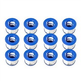 ALEKO 12HTFL-AP Water Filter Cartridge for Inflatable Hot Tub Spa - Blue - Lot of 12