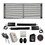 ALEKO 14DMIL1300ACC-AP Automated Steel Dual Swing Driveway Gate and Gate Opener Complete Kit - MILAN Style - 14 x 6 Feet - ETL Listed