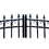 ALEKO 16DLON1700ACC-AP Automated Steel Dual Swing Driveway Gate and Gate Opener Complete Kit - LONDON Style - 16 x 6 Feet