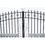ALEKO 16DVEN1700ACC-AP Automated Steel Dual Swing Driveway Gate and Gate Opener Complete Kit - Venice Style - 16 x 6 Feet
