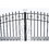 ALEKO 18DVEN1700ACC-AP Automated Steel Dual Swing Driveway Gate and Gate Opener Complete Kit - Venice Style - 18 x 6 Feet