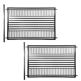 ALEKO 2FENCEBARC-AP 2-Panel Fence Kit - BARCELONA Style - 8x5 ft.