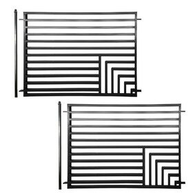 ALEKO 2FENCEFLOR-AP 2-Panel Fence Kit - FLORENCE Style - 8x5 ft.
