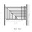 ALEKO 2FENCEKYIV-AP 2-Panel Fence Kit - KYIV Style - 8x5 ft.