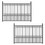 ALEKO 2FENCEPAR-AP 2-Panel Fence Kit - PARIS Style - 8x5 ft. Each