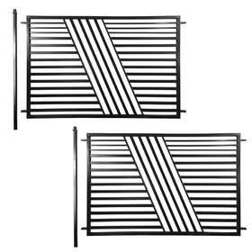 ALEKO 2FENCESOF-AP 2-Panel Fence Kit - SOFIA Style - 8x5 ft. Each