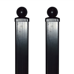 ALEKO 2PGPOST-AP Post for Pedestrian Gate - 7.5 Ft x 2.4 x 2.4 Inch - Set of 2