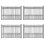 ALEKO 4FENCEPRA-AP 4-Panel Steel Fence Kit - PRAGUE Style - 8x5 ft. Each