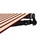 ALEKO AB10X8MSTRRE19-AP Retractable Black Frame Patio Awning 10 x 8 Feet - Multi-Striped Red