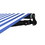 ALEKO AB12X10BWSTR03-AP Retractable Black Frame Patio Awning 12 x 10 Feet - Blue and White Stripes