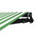 ALEKO AB12X10GWSTR00-AP Retractable Black Frame Patio Awning 12 x 10 Feet - Green and White Stripes