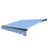 ALEKO AB12X10LBLUE068-AP 12 x 10 ft. Retractable Patio Awning - Black Frame - Sky Blue Fabric
