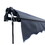 ALEKO ABM10X8GY80-AP Motorized Retractable Black Frame Patio Awning 10 x 8 Feet - Gray