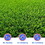ALEKO ARTG6X12-AP Artificial Grass - Natural Green - 6 x 12 Feet