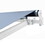 ALEKO AW10X8LGREY046-AP 10 x 8 ft. Retractable Patio Awning - White Frame - Silver Gray Fabric