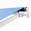 ALEKO AW13X10LBLUE068-AP 13 x 10 ft. Retractable Patio Awning - White Frame - Sky Blue Fabric