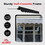 ALEKO AWCL10X8IVOR29-AP Half Cassette Motorized Retractable LED Luxury Patio Awning - 10 x 8 Feet - Ivory