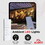 ALEKO AWCL12X10BK81-AP Half Cassette Motorized Retractable LED Luxury Patio Awning - 12 x 10 Feet - Black