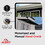 ALEKO AWCL13X10BK81-AP Half Cassette Motorized Retractable LED Luxury Patio Awning - 13 x 10 Feet - Black