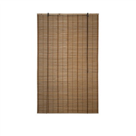 ALEKO BBL39X64BR-AP Bamboo Roll Up Blinds - 39 x 64 In - Light Brown