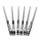 ALEKO BBQSS-AP Stainless Steel Reusable Barbecue Grilling Skewers - 17 inches - Set of 6