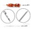 ALEKO BBQSS-AP Stainless Steel Reusable Barbecue Grilling Skewers - 17 inches - Set of 6