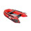 ALEKO BT250R-AP Inflatable Boat with Aluminum Floor - 8.4 ft - Red