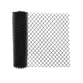 ALEKO CLFB9.5G6X50-AP Galvanized Steel Chain Link Fence Fabric - 6 x 50 Feet - 9.5 AW Gauge - Black