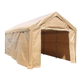 ALEKO CP1020BE-AP Heavy Duty Outdoor Canopy Carport Tent - 10 X 20 FT - Beige