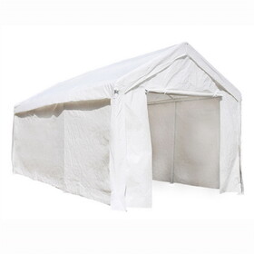 ALEKO CP1020WH-AP Heavy Duty Outdoor Canopy Carport Tent - 10 X 20 FT - White