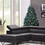 ALEKO CTLG94H550-AP Pre-Lit Artificial Christmas Tree with Pine Cones - 8 Foot