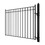 ALEKO DG12MADD-AP Steel Dual Swing Driveway Gate - MADRID Style - 12 x 6 Feet