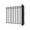 ALEKO DG12MADSSW-AP Steel Single Swing Driveway Gate - MADRID Style - 12 x 6 Feet