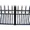 ALEKO DG12MOSD-AP Steel Dual Swing Driveway Gate - MOSCOW Style - 12 x 6 Feet