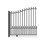 ALEKO DG12MUNSSL-AP Steel Sliding Driveway Gate - MUNICH Style - 12 x 6 Feet