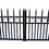 ALEKO DG12PARD-AP Steel Dual Swing Driveway Gate - PARIS Style - 12 x 6 Feet