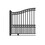 ALEKO DG12PARSSL-AP Steel Sliding Driveway Gate - PARIS Style - 12 x 6 Feet