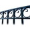 ALEKO DG12PARSSW-AP Steel Single Swing Driveway Gate - PARIS Style - 12 x 6 Feet
