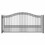 ALEKO DG12PARSSW-AP Steel Single Swing Driveway Gate - PARIS Style - 12 x 6 Feet