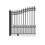 ALEKO DG12PRASSL-AP Steel Sliding Driveway Gate - PRAGUE Style - 12 x 6 Feet