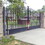 ALEKO DG12VEND-AP Steel Dual Swing Driveway Gate - VENICE Style - 12 x 6 Feet