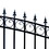 ALEKO DG14LONSSW-AP Steel Single Swing Driveway Gate - LONDON Style - 14 x 6 Feet