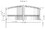 ALEKO DG14PARD-AP Steel Dual Swing Driveway Gate - PARIS Style - 14 x 6 Feet