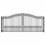 ALEKO DG14PRAD-AP Steel Dual Swing Driveway Gate - PRAGUE Style - 14 x 6 Feet