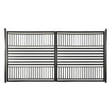 ALEKO DG16BARCD-AP Steel Dual Swing Driveway Gate - Barcelona Style - 16 x 6 Feet